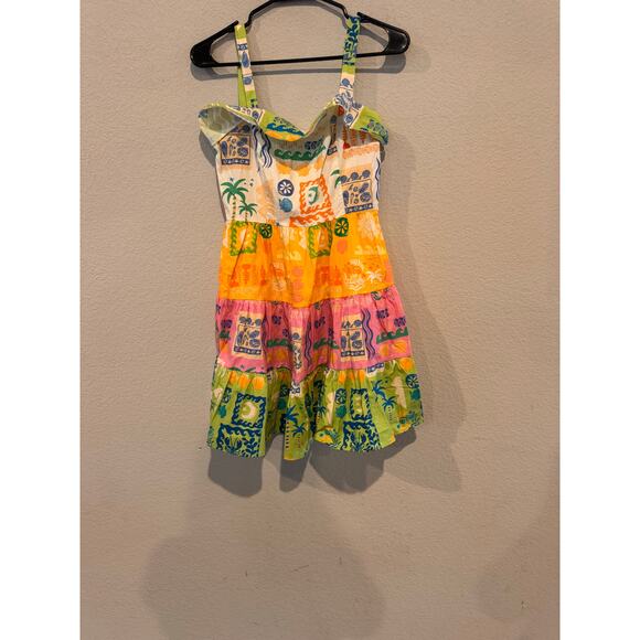 Flying‎ Tomato Women’s Tropical Print Sundress – Size Small - Picture 1 of 3